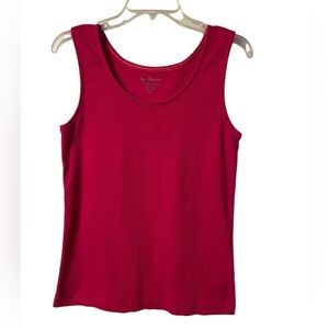 Chicos, pink ribbed sleeveless size one women’s top